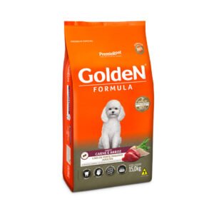 Ração Golden Fórmula Para Cães Adultos de Porte Pequeno Sabor Carne e Arroz 15kg